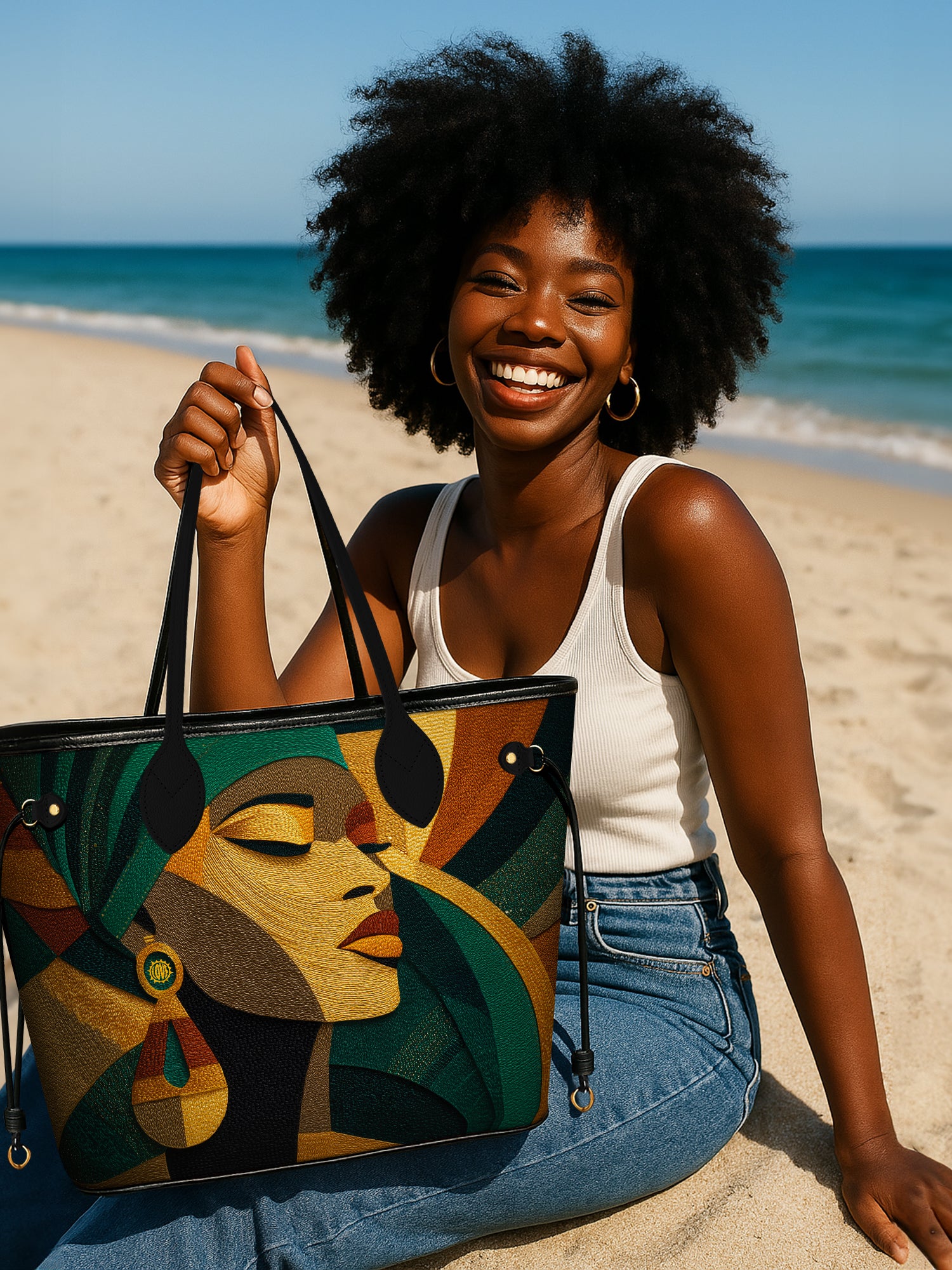 Ancestral Fold Classic Shopper Tote QR0XD061