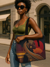 Sunthreaded Sleek Leather Tote QR0XD083