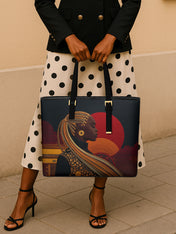 Sunthreaded Sleek Leather Tote QR0XD083