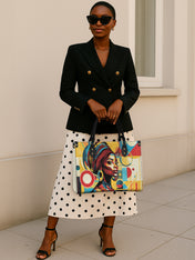 Afrobeat Pulse Premium Leather Handbag QR0XD145