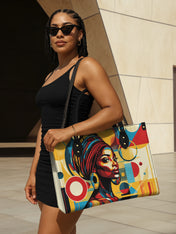 Afrobeat Pulse Premium Leather Handbag QR0XD145