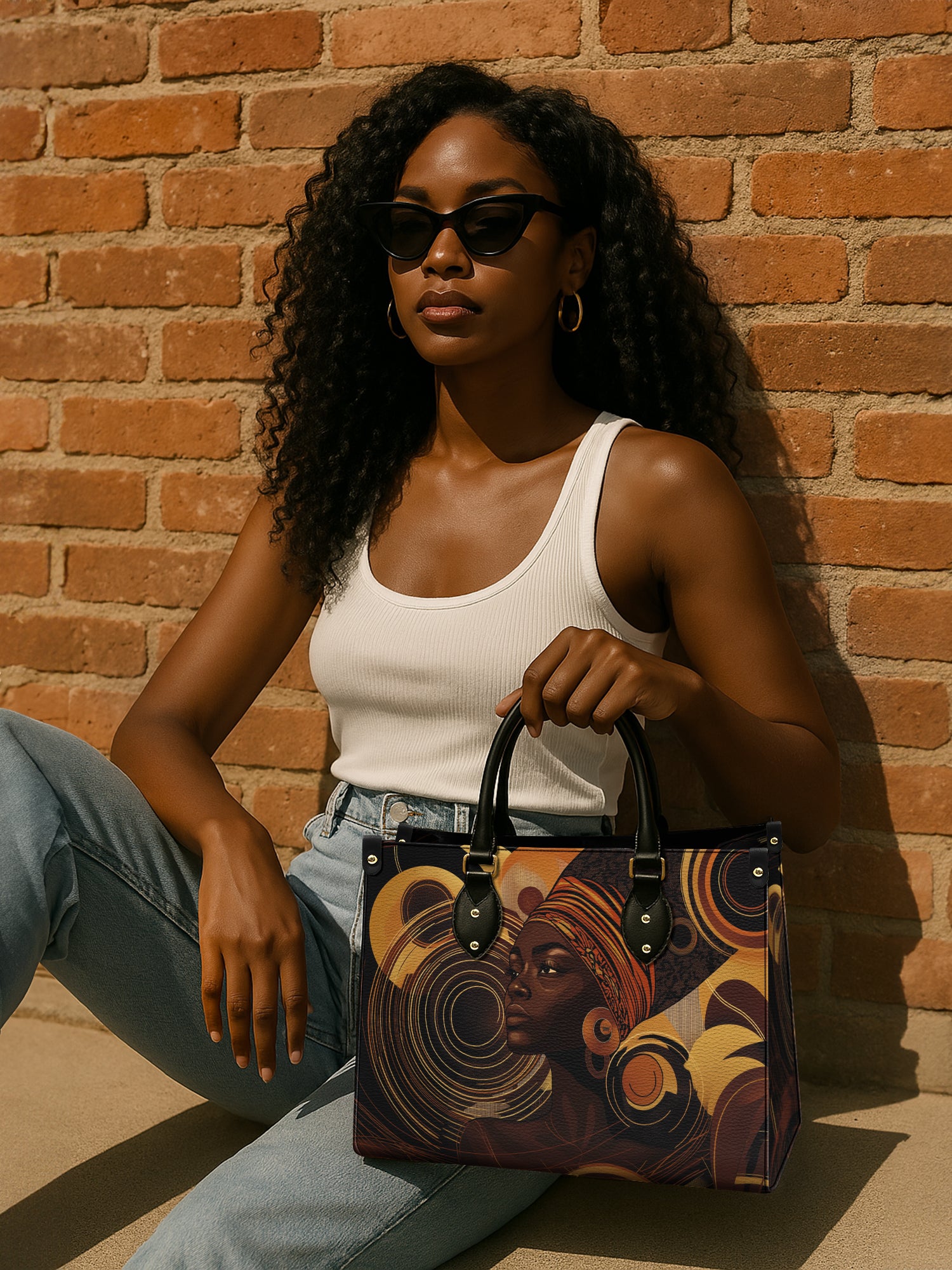 Celestial Rhythm Premium Leather Handbag QR0XD147