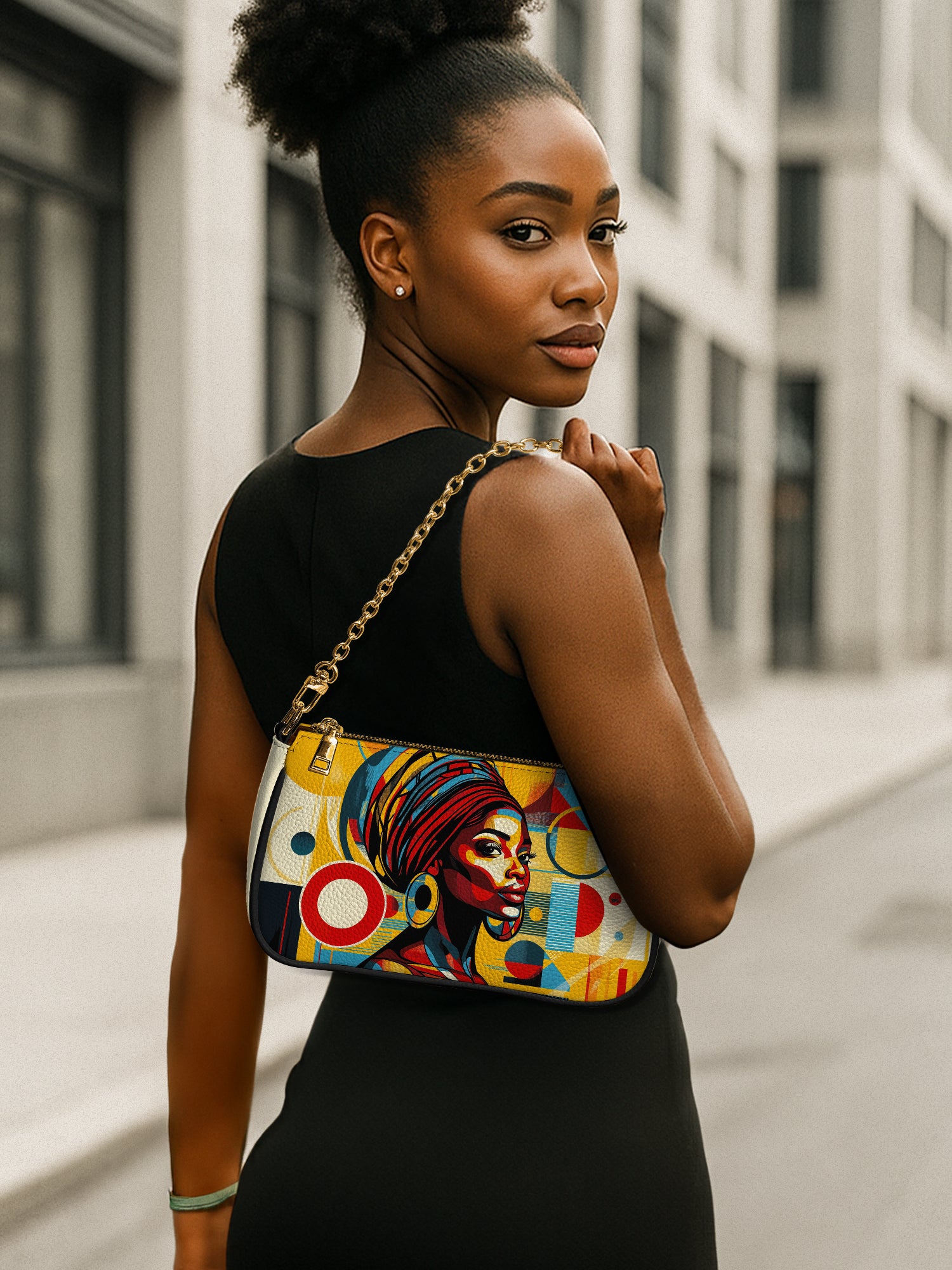 Ebony Beauty Classic Zip Pochette QR0XD149