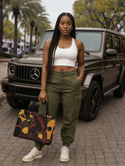 Ebony Beauty Premium Leather Handbag QR0XD142