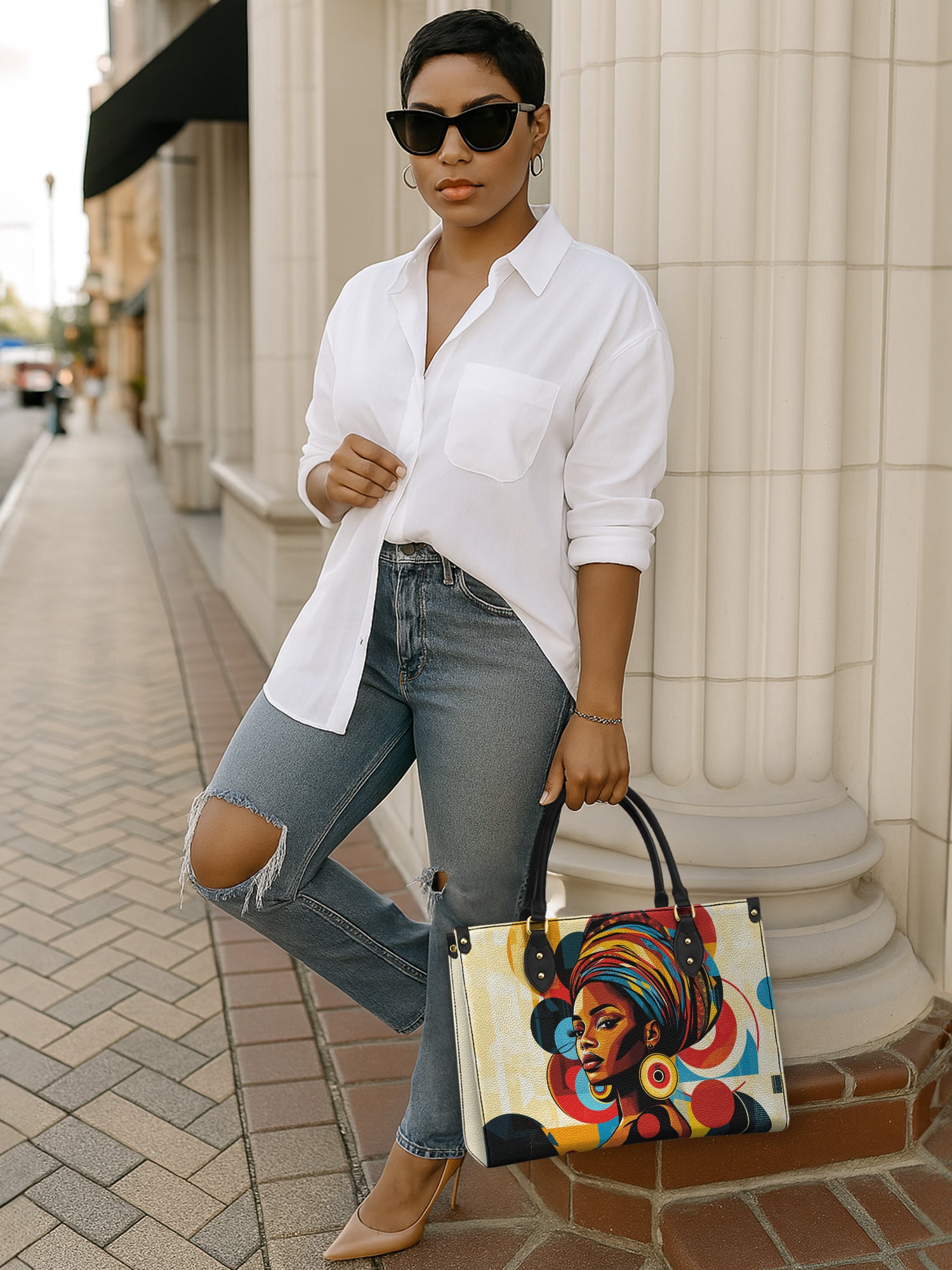 Sonar Crown Premium Leather Handbag QR0XD165