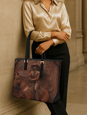 Dust & Glory Sleek Leather Tote QR0TD077