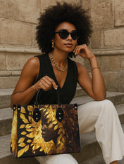 Leaves Woman Premium Leather Handbag QR0XD233