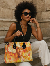 Petal Reverie Premium Leather Handbag QR0TV074