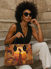 Sunborn Empress Premium Leather Handbag QR0TV073