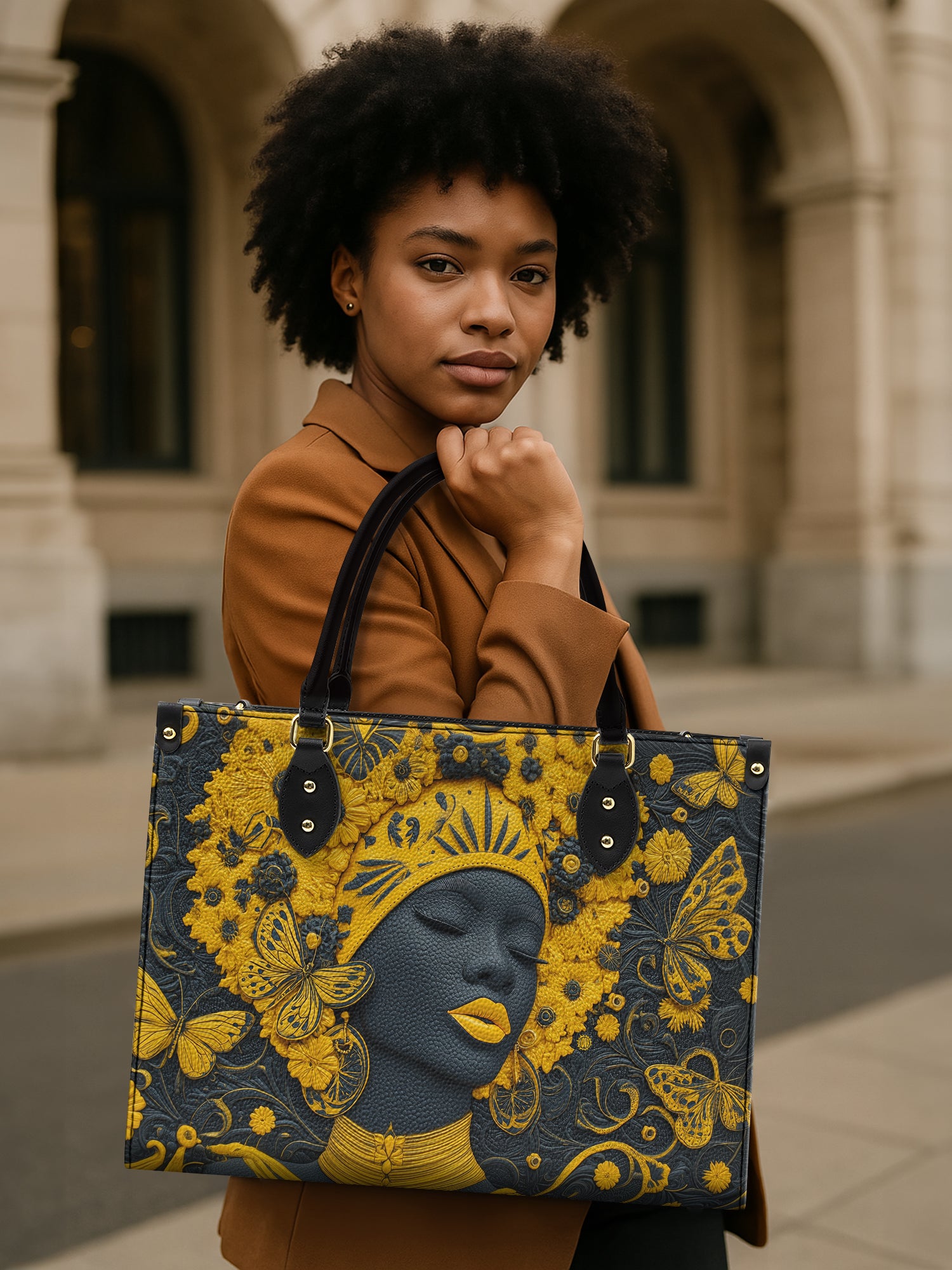 Fire Grace Premium Leather Handbag QR0XD266