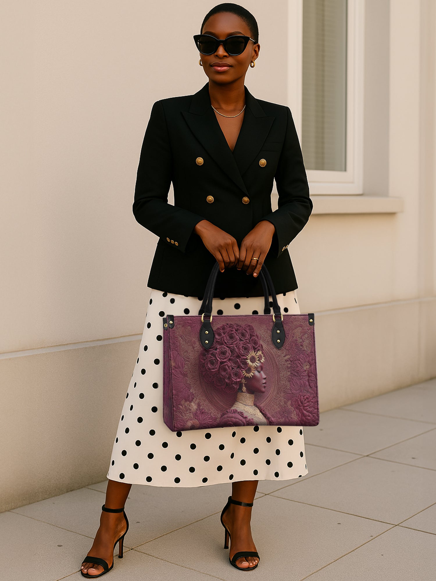 Wild Bloom Premium Leather Handbag QR0XD267