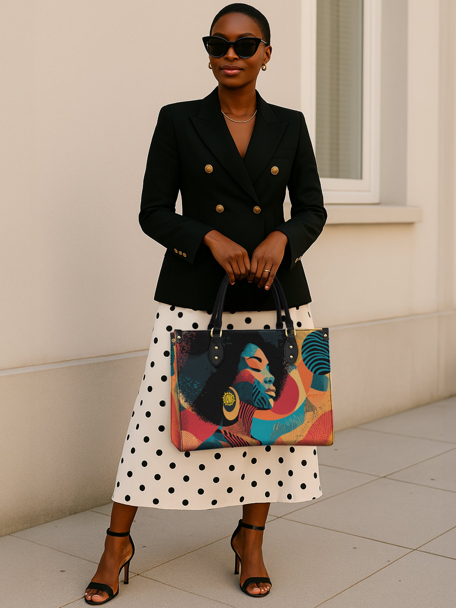 Afro Nova Premium Leather Handbag QR0TV082