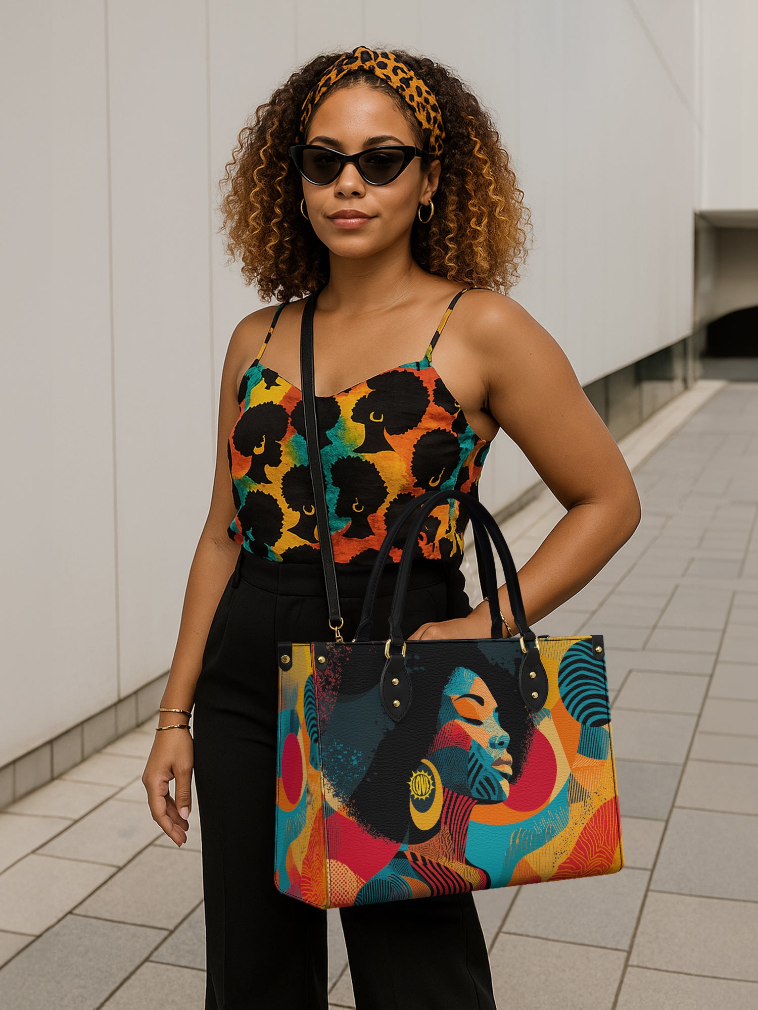 Afro Nova Premium Leather Handbag QR0TV082