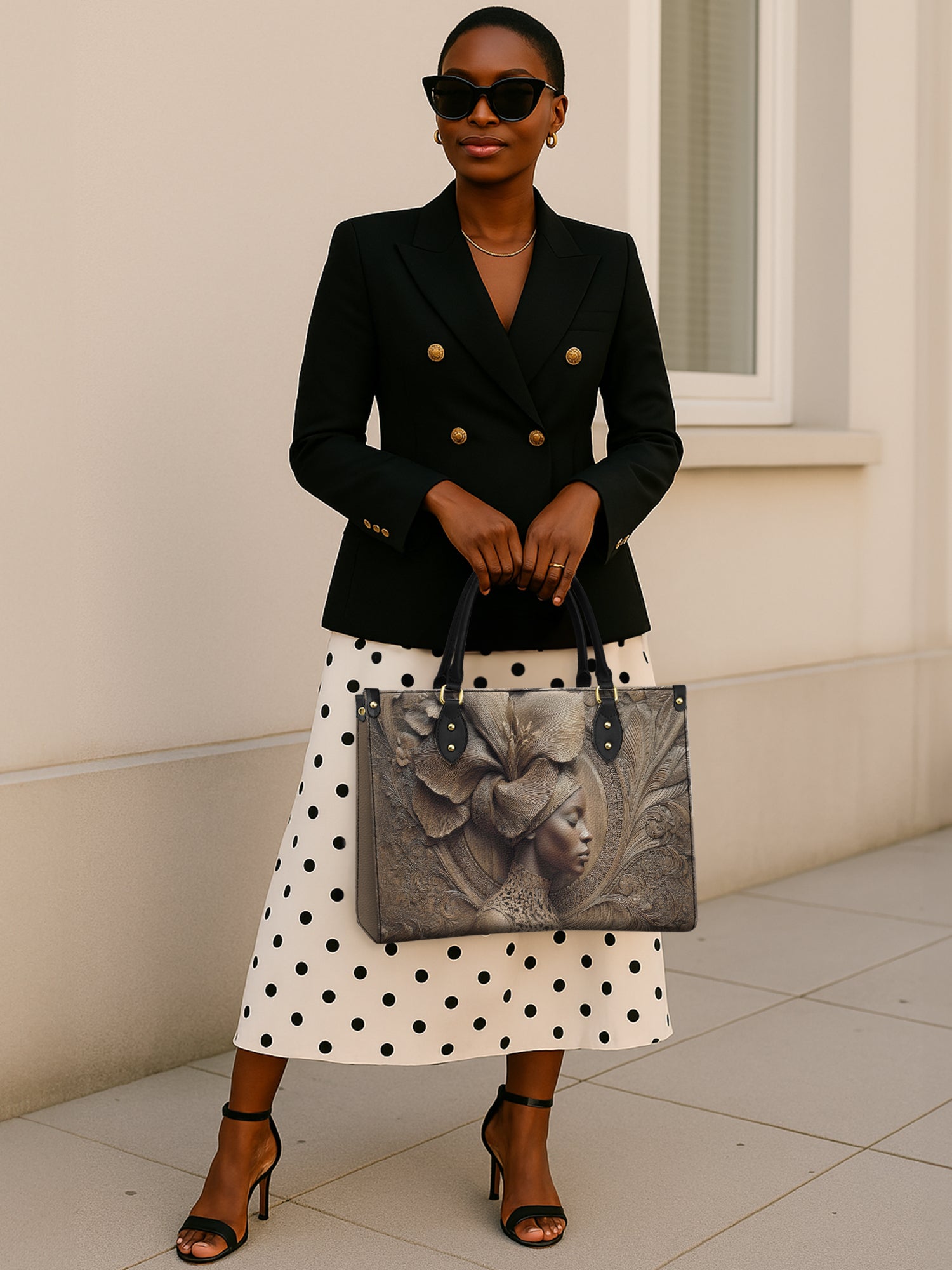 Floral Spirit Premium Leather Handbag QR0TV084