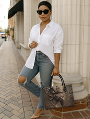 Floral Spirit Premium Leather Handbag QR0TV084