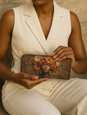 Afro Flora Slimline Zippy Wallet QR0TV107