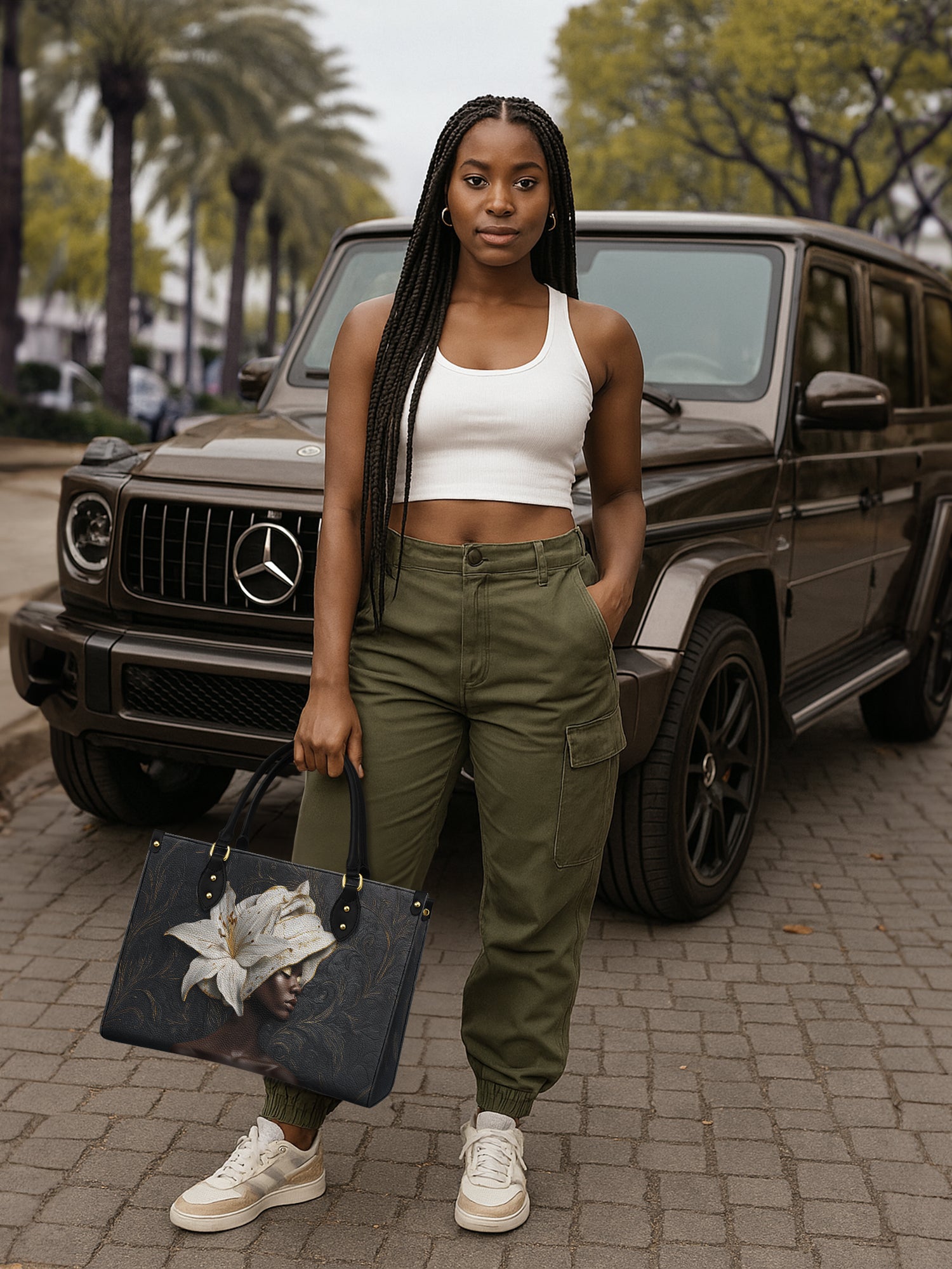 Lily Crown Premium Leather Handbag QR0TV110