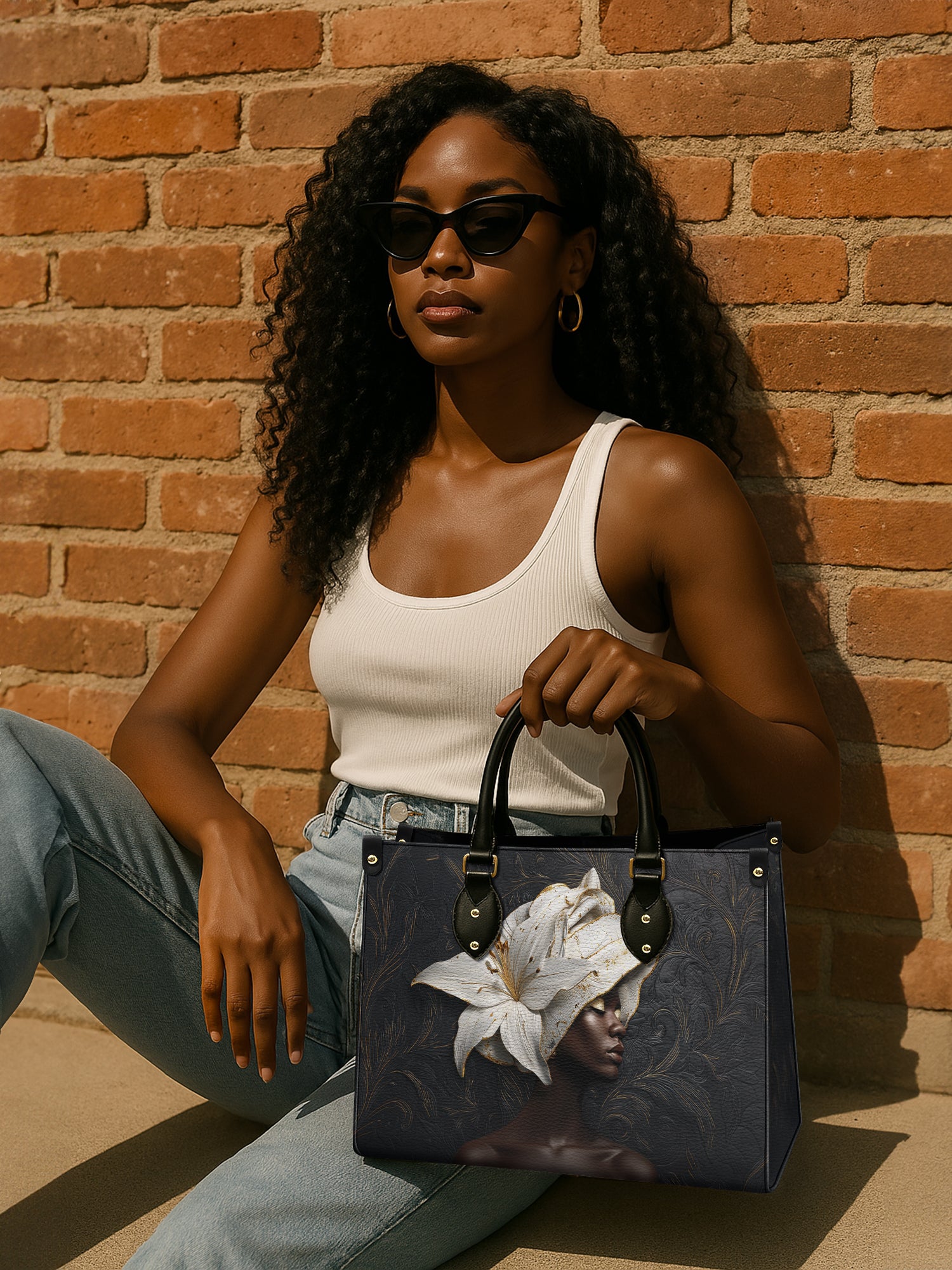 Lily Crown Premium Leather Handbag QR0TV110