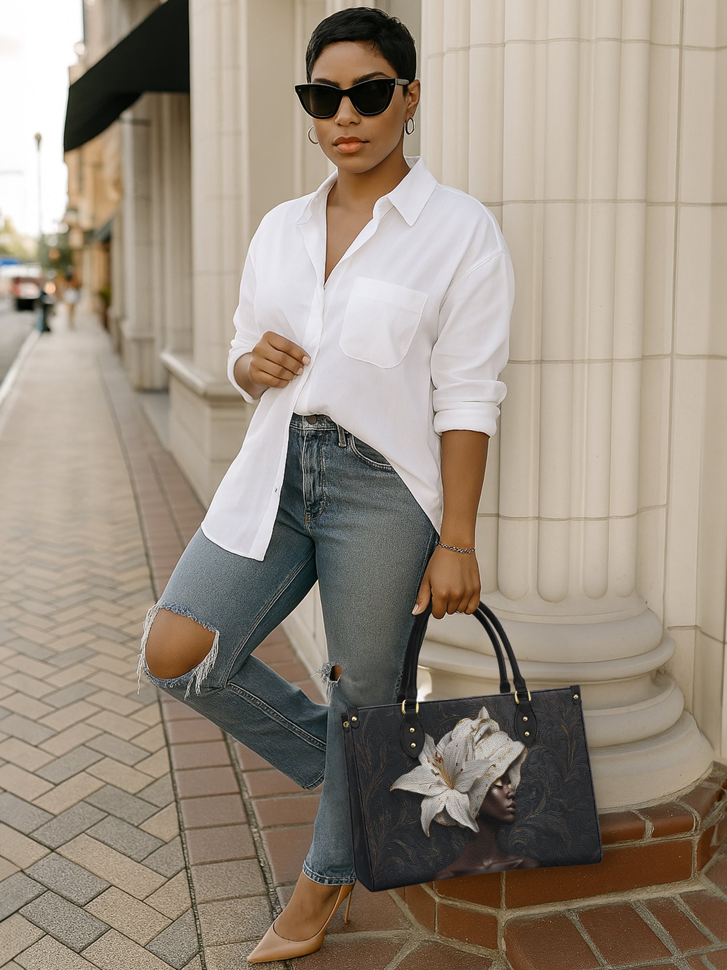 Lily Crown Premium Leather Handbag QR0TV110