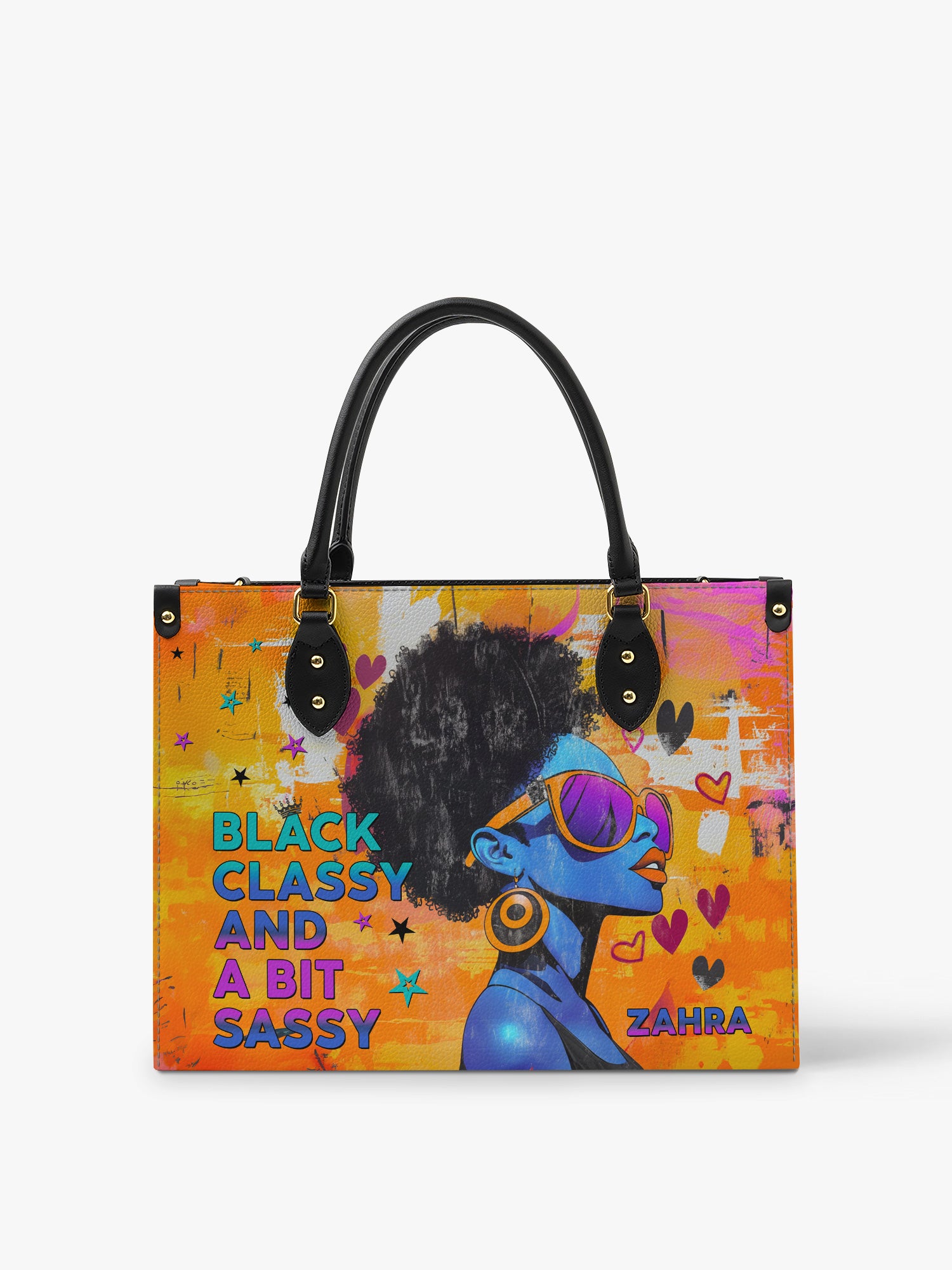 Black Classy Premium Leather Handbag