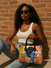 Black Classy Premium Leather Handbag