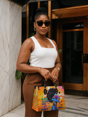 Black Classy Premium Leather Handbag