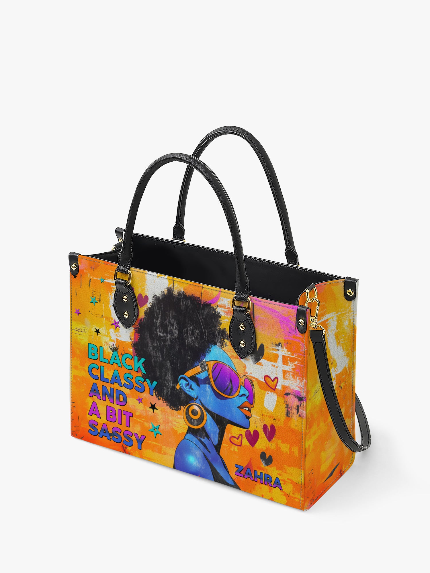 Black Classy Premium Leather Handbag