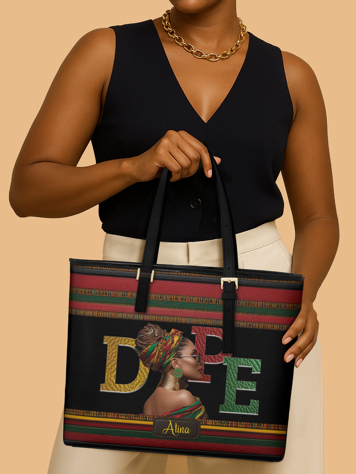 Dope Mama Sleek Leather Tote