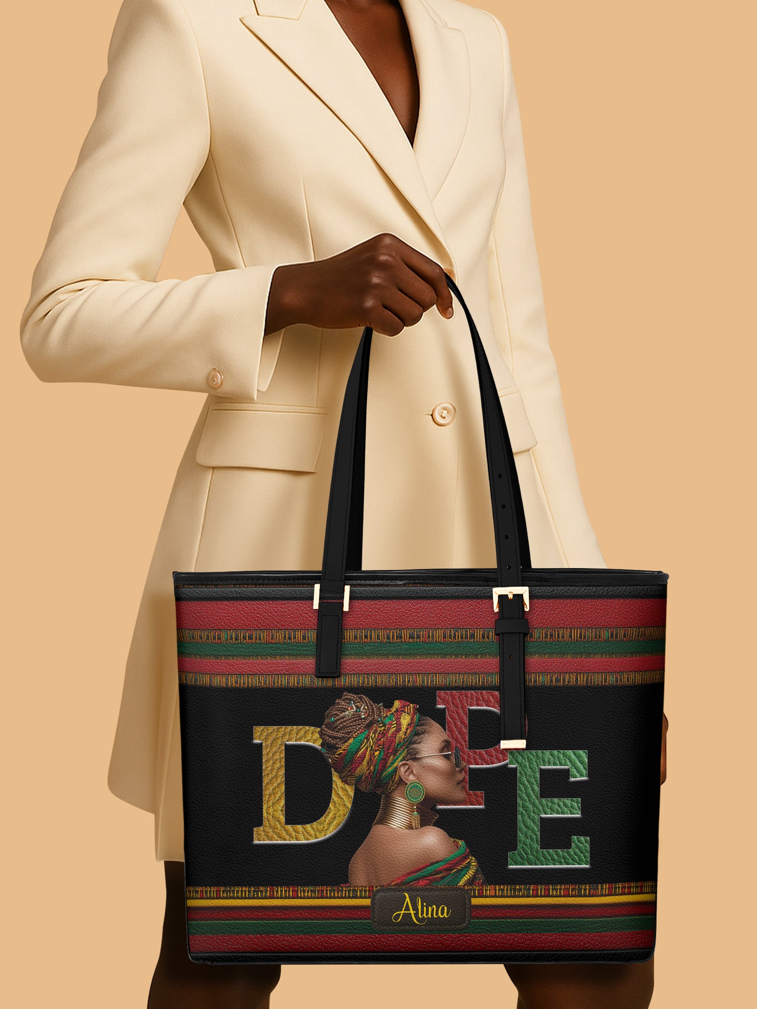Dope Mama Sleek Leather Tote