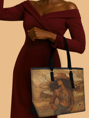 Ebony Rider Sleek Leather Tote