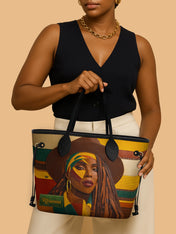 Afrocentric Elegance Classic Shopper Tote