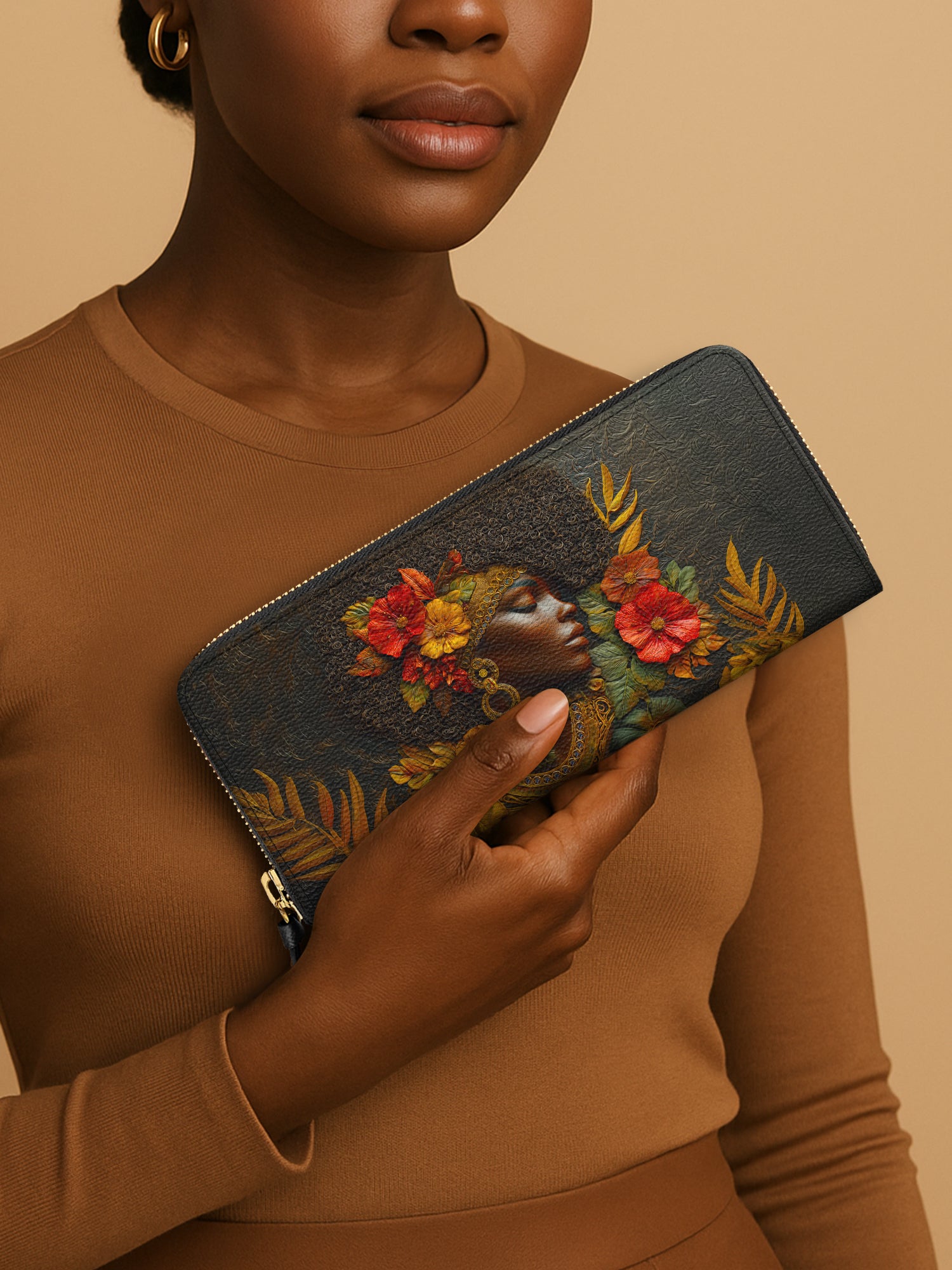Floral Grace Slimline Zippy Wallet QR0XD034