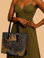 Ubuntu Queen Sleek Leather Tote QR0XD124