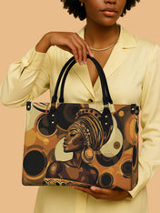 Golden Orbit Premium Leather Handbag QR0XD146