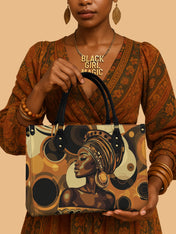 Golden Orbit Premium Leather Handbag QR0XD146