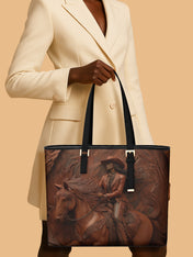 Dust & Glory Sleek Leather Tote QR0TD077