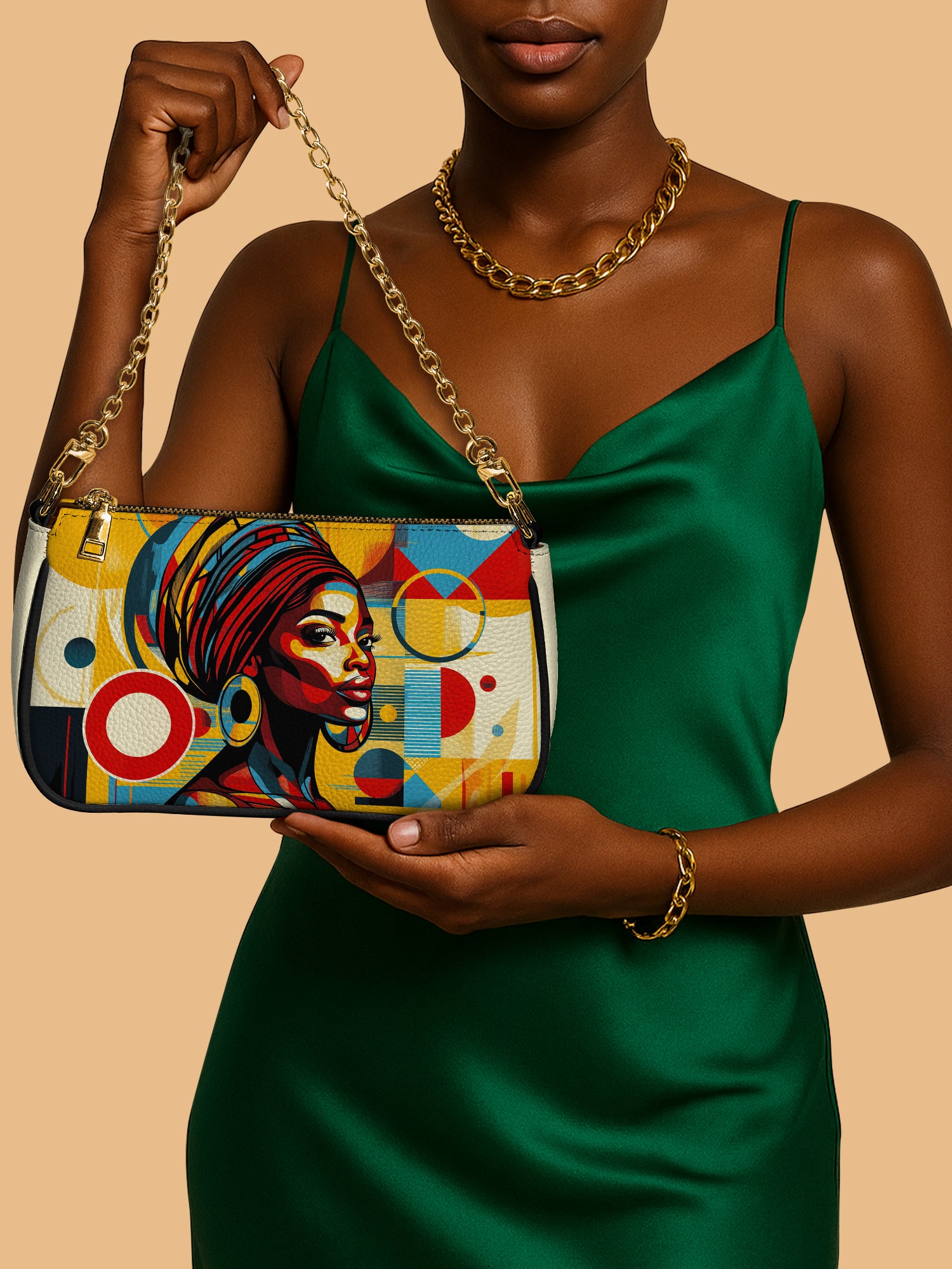 Afrobeat Pulse Classic Zip Pochette QR0XD152