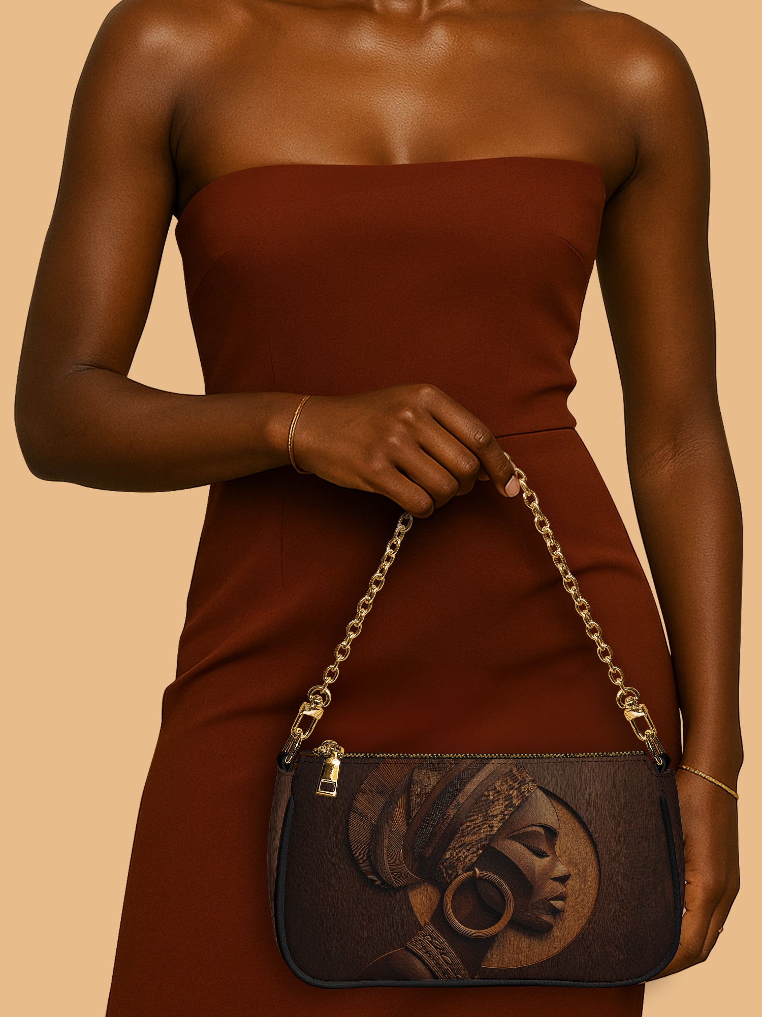 Afrique Oak Classic Zip Pochette QR0XD133