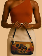 Three African Queens Classic Zip Pochette QR0HH029