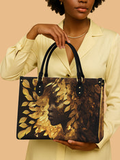 Leaves Woman Premium Leather Handbag QR0XD233