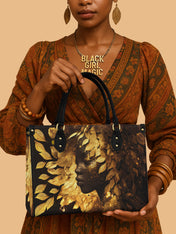 Leaves Woman Premium Leather Handbag QR0XD233