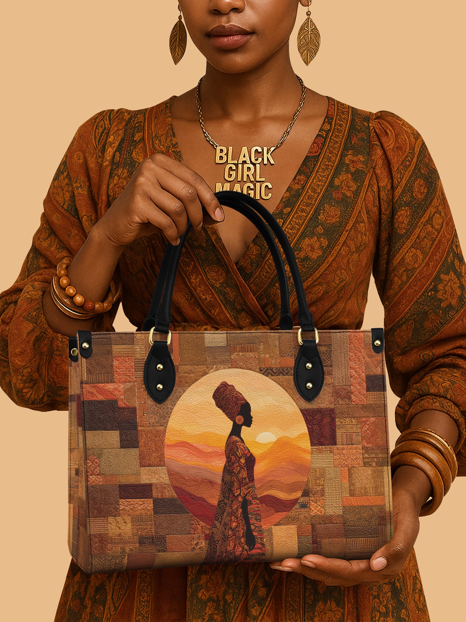 Sunborn Empress Premium Leather Handbag QR0TV073