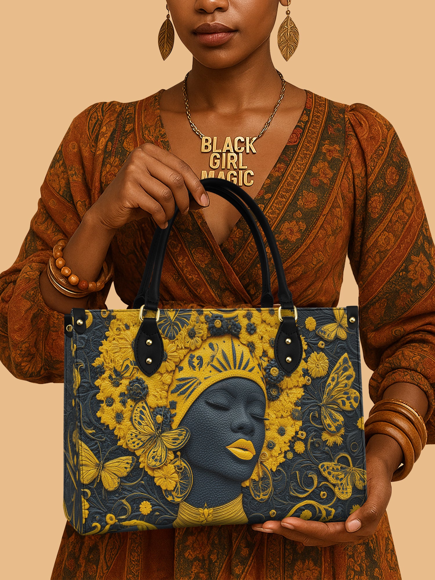 Fire Grace Premium Leather Handbag QR0XD266