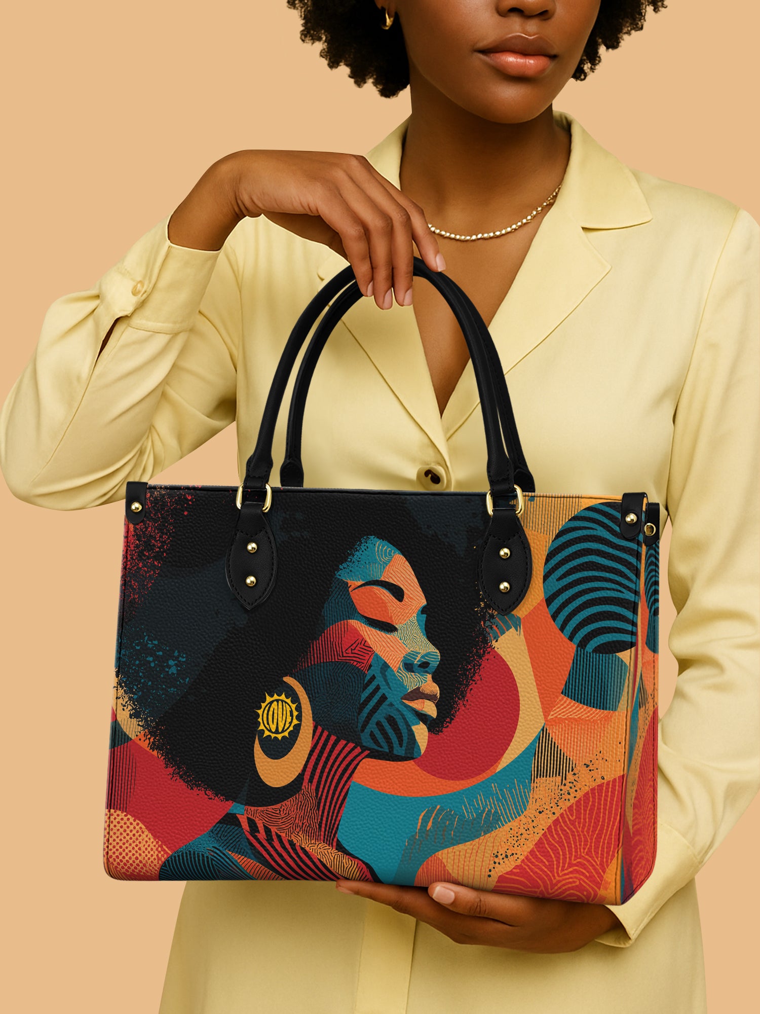 Afro Nova Premium Leather Handbag QR0TV082