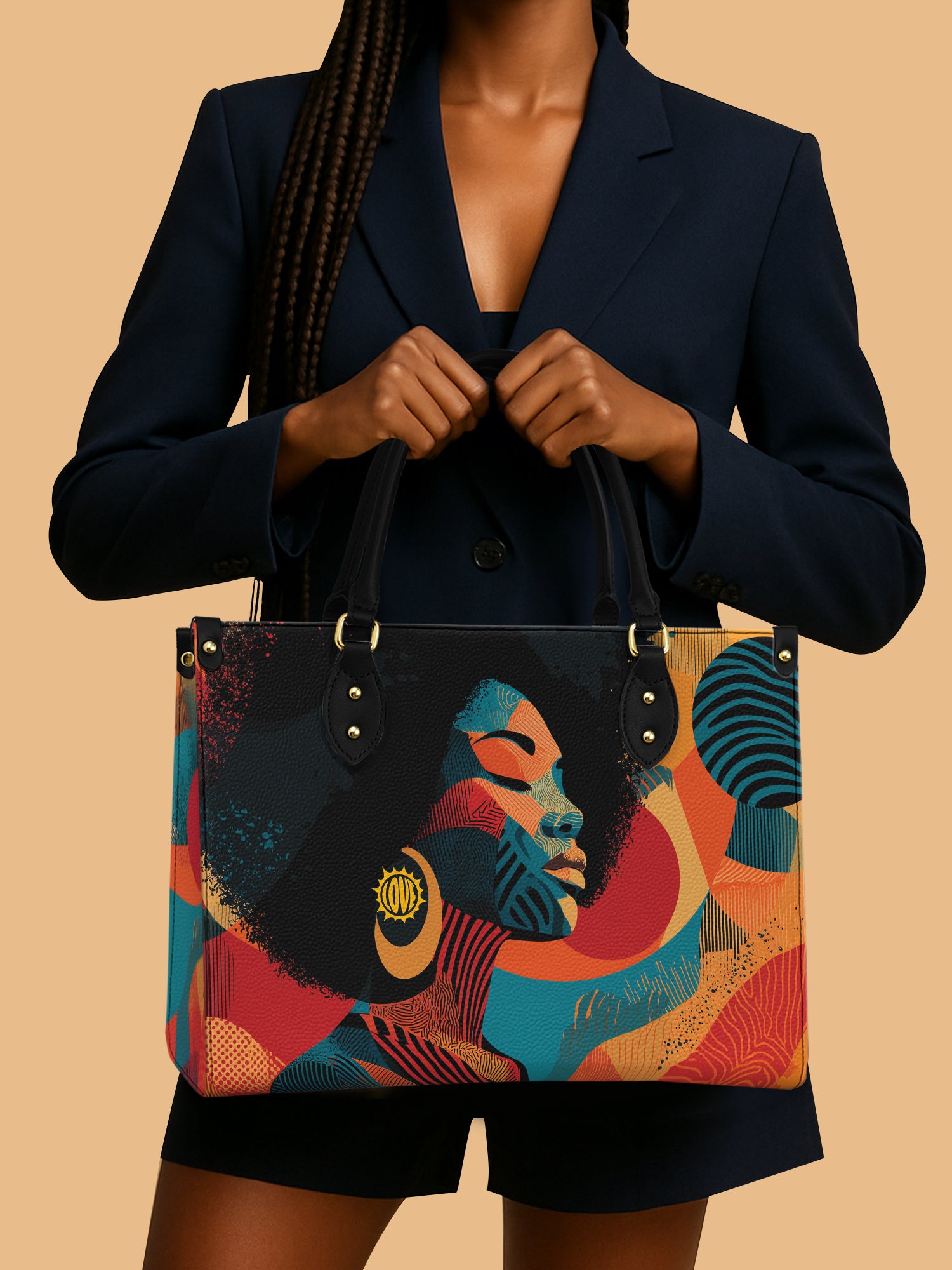 Afro Nova Premium Leather Handbag QR0TV082