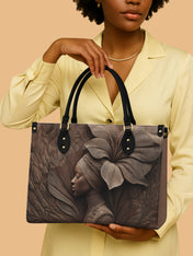 Whispering Bloom Premium Leather Handbag QR0TV083