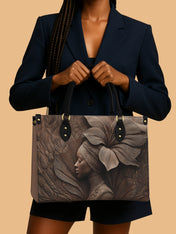 Whispering Bloom Premium Leather Handbag QR0TV083