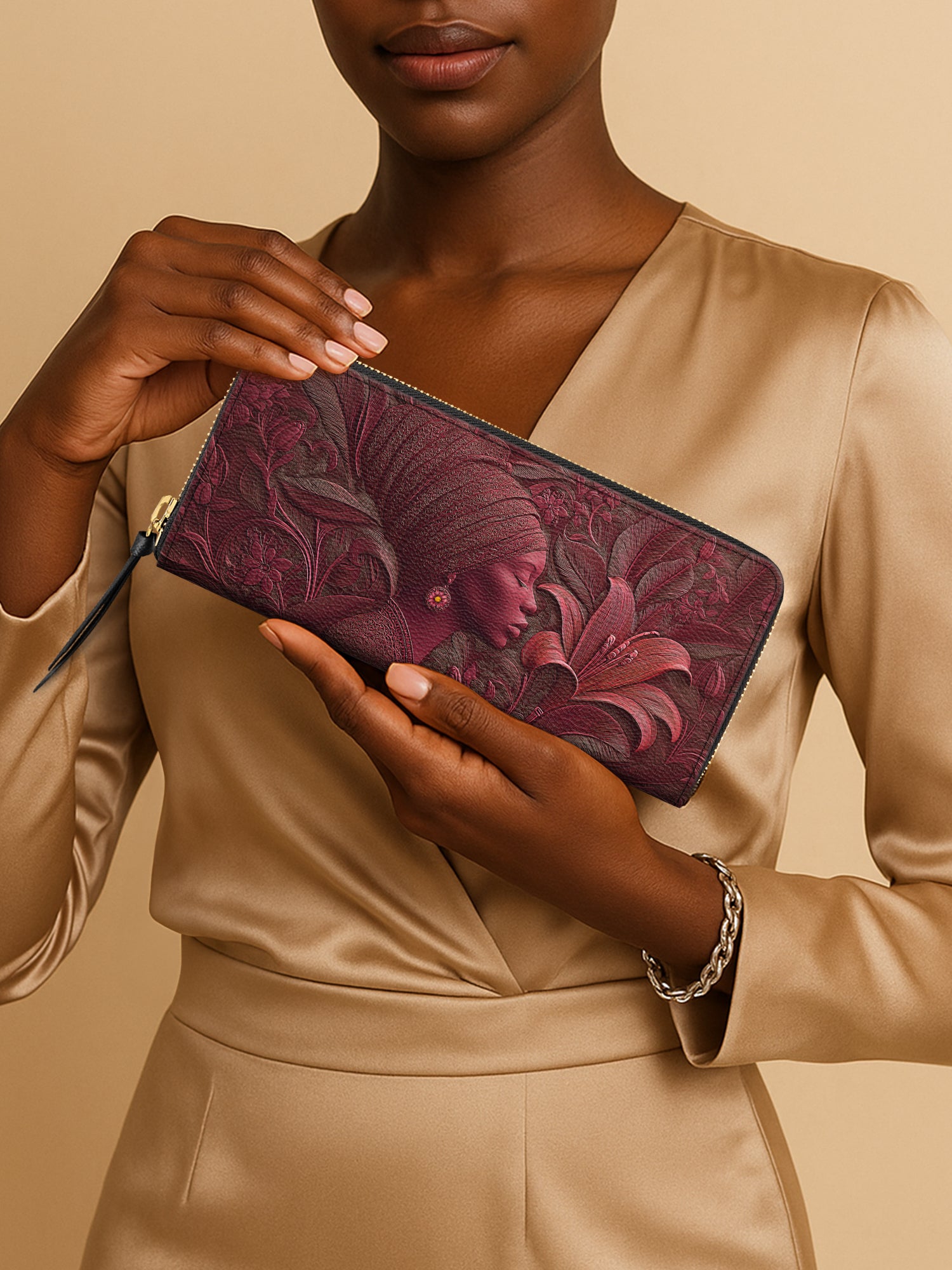 Crimson Empress Slimline Zippy Wallet QR0TV093