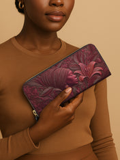 Crimson Empress Slimline Zippy Wallet QR0TV093