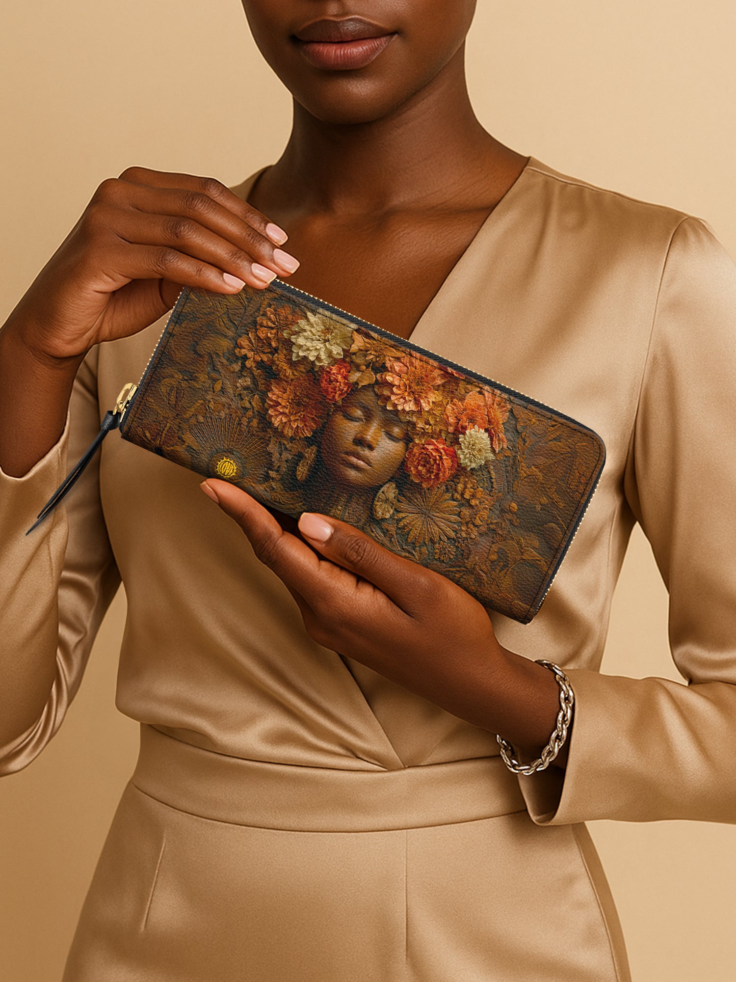 Afro Flora Slimline Zippy Wallet QR0TV107
